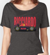 Ricciardo NO SPONSOR F1 Car Women's Relaxed Fit T-Shirt