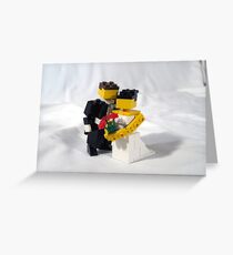 LEGO bride & groom Greeting Card