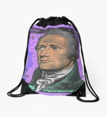ALEXANDER HAMILTON-TEN DOLLAR BILL.jpg Drawstring Bag