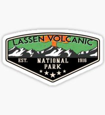 LASSEN VOLCANIC NATIONAL PARK CALIFORNIA MOUNTAINS VOLCANO CAMPER Sticker