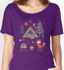 Woodland Animals Campout Women's Relaxed Fit T-Shirt
