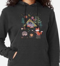 Waldtiere Campout Leichter Hoodie