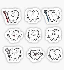 Pegatina Dientes divertidos