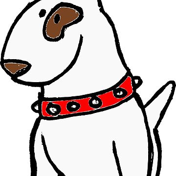 Just Bully English Bull Terrier Cartoon Dog - English Bull Terrier -  Sticker