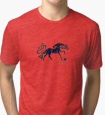 Indigo Horse of Alba Tri-blend T-Shirt