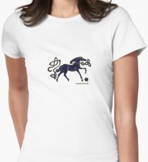 Indigo Horse of Alba Women's Fitted T-Shirt