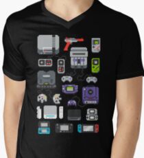 Camiseta para hombre de cuello en v Super Pixel of my Childhood