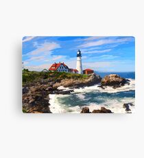 Maine, Portland Maine Headlight Lighthouse Canvas Print