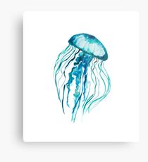 Watercolor Jellyfish Metal Print