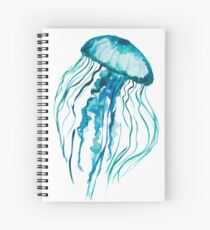 Watercolor Jellyfish Spiral Notebook