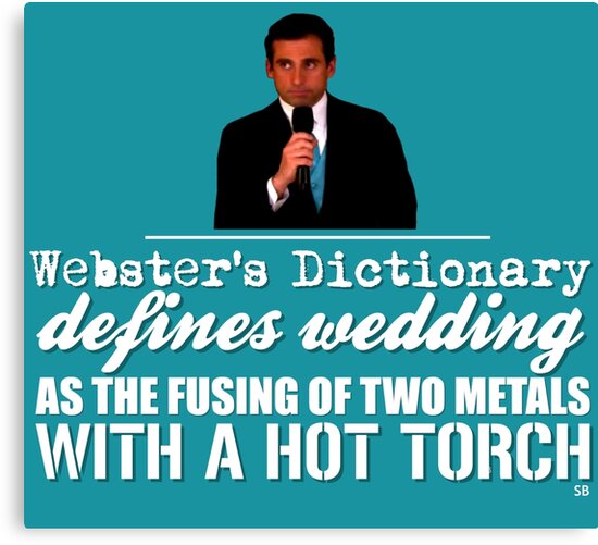 The Office Michael Scott Webster S Dictionary Wedding Quote