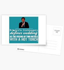 Das Büro - Michael Scott - Webster's Wörterbuch Hochzeit Zitat Postkarten