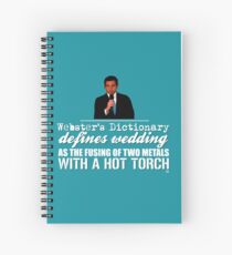 Das Büro - Michael Scott - Webster's Wörterbuch Hochzeit Zitat Spiralblock