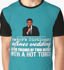The Office - Michael Scott - Webster's Dictionary Wedding Quote Graphic T-Shirt