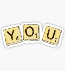 dodie du ep scrabble quadrate Sticker