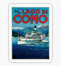 Vintage Lago di Como Travel Sticker
