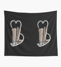 "Lovers Boots" Hand Sculpted from Stone by Rockos Wall Tapestry