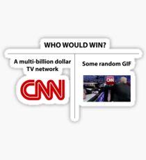 CNN vs Trump Sticker