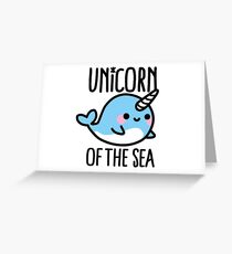 Unicorn of the sea Greeting Card
