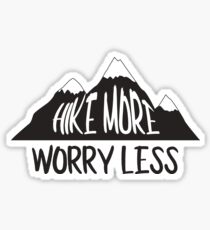 Wanderung mehr Sorgen weniger Bergkette Sticker