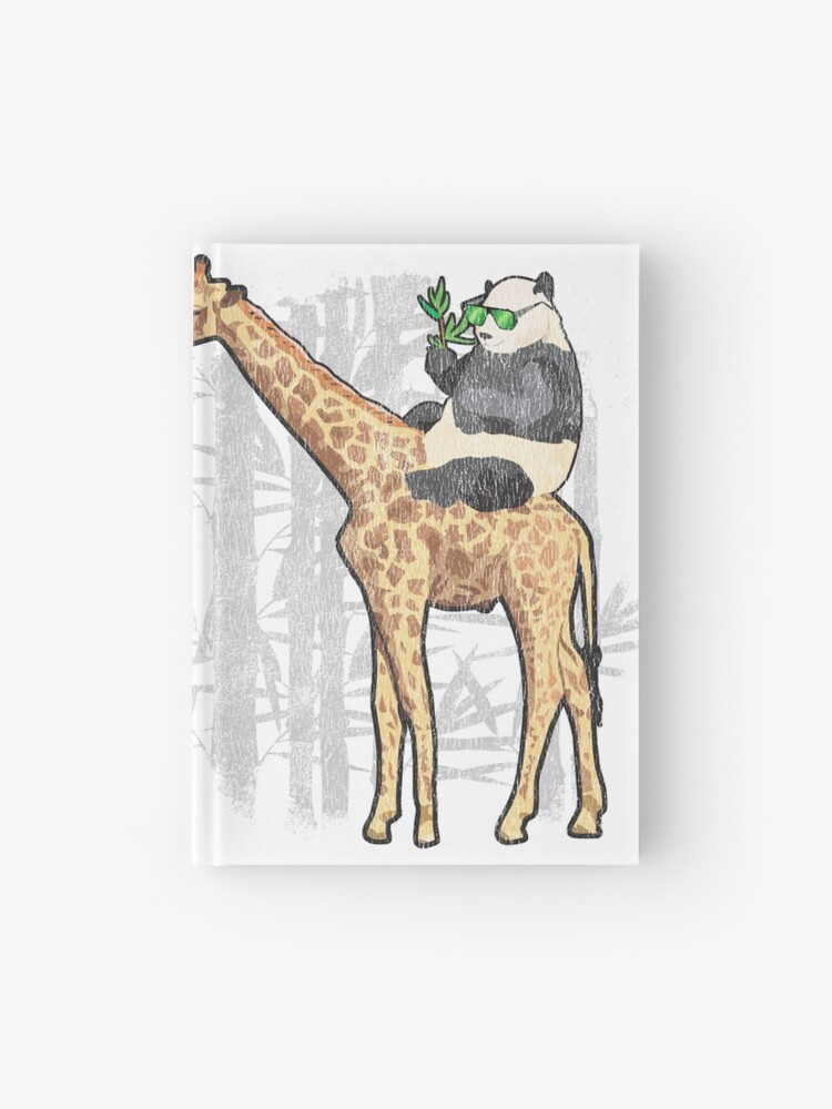 panda riding giraffe shirt