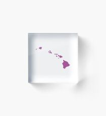 Hawaii Love Acrylic Block