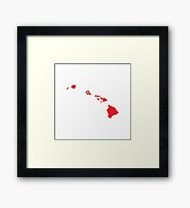 Hawaii Love Framed Print