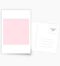 Pastellrosa Flamingo Solid Postkarten