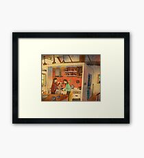 Steamy chicken soup Framed Print
