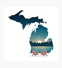 Michigan Sunset Photographic Print