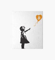 Bitcoin-Ballon-Mädchen - Banksy liebt Bitcoin-Reihe (das ORIGINAL-Design) Galeriedruck