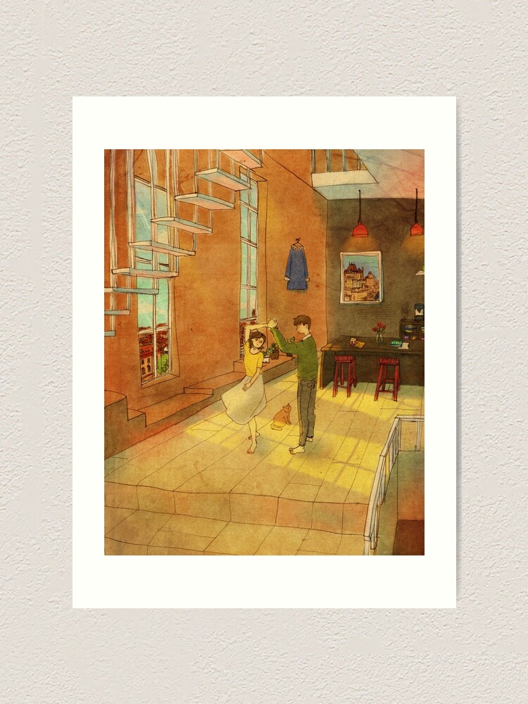 Alternate view of Dancing at home Art Print