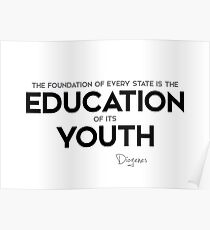 education of youth - diogenes Poster