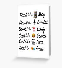 Gilmore Girls Greeting Card