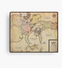 Naruto Map Canvas Print