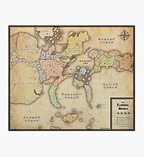 Naruto Map Photographic Print