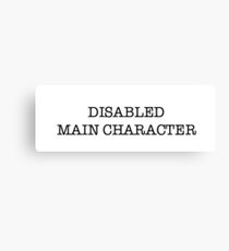 disabled main character Canvas Print