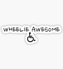 wheelie awesome Sticker