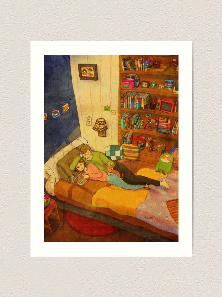 Alternate view of Read to me Art Print