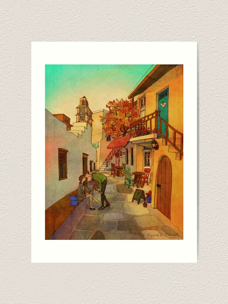 Alternate view of A date Art Print