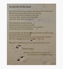 Foot Prints In The Sand Photographic Print