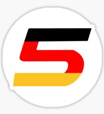 Sebastian Vettel Number 5 German Sticker