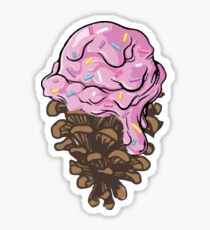 Ice Cream Pine Cone Sticker
