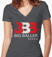 big baller brand Women's Fitted V-Neck T-Shirt