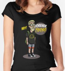 old nirvana fun forever young Women's Fitted Scoop T-Shirt