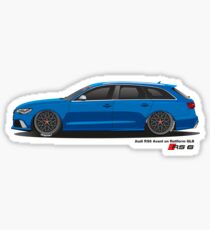 AUDI RS6 Avant in Rotiform BLQ Sticker