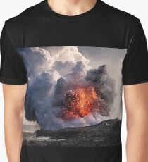 Kilauea Volcano at Kalapana 8 Graphic T-Shirt