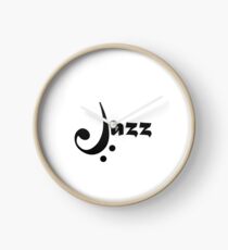Bass Clef Jazz Design Clock