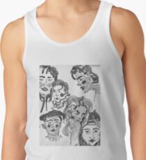 the whole gang in black and white Men's Tank Top
