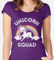 Unicorn Squad Funny T-shirt Fitted Scoop T-Shirt
